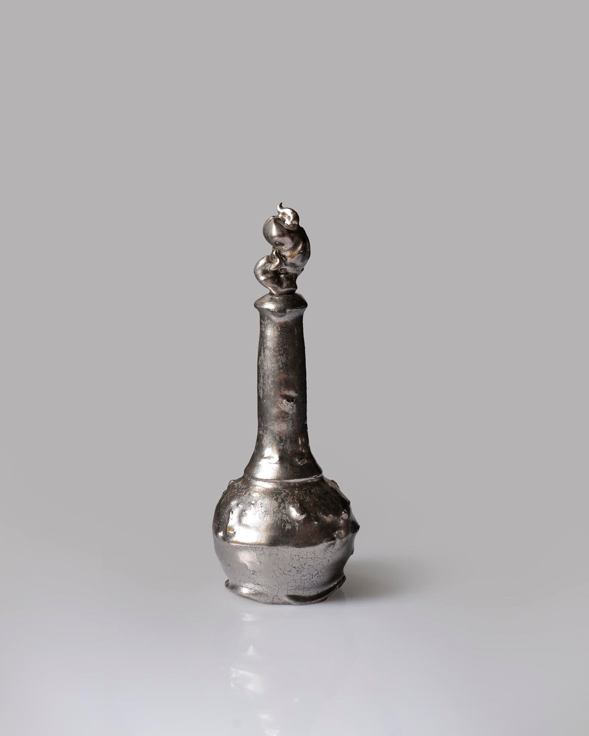 Bottle with Flame Stopper - Silver