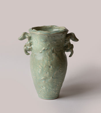 Double Headed Vase - Turquoise