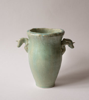 Double Headed Vase - Turquoise