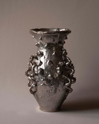 Scribble Vase - Silver