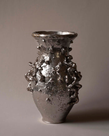 Scribble Vase - Silver