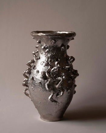 Scribble Vase - Silver