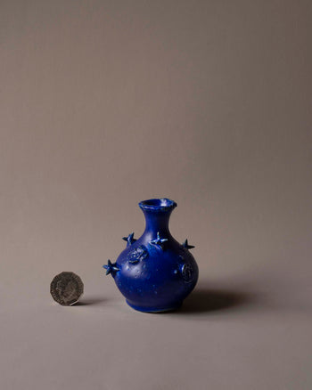 Star Swirl Vase - Midnight Blue