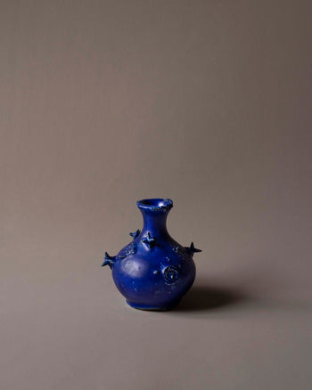 Star Swirl Vase - Midnight Blue