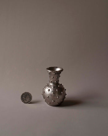 Studded Vase - Silver