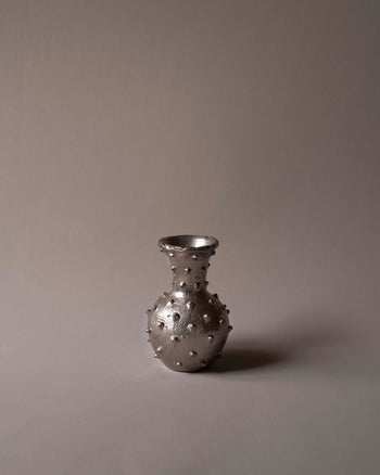 Studded Vase - Silver