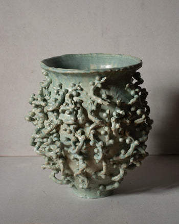 Scribble Vine Vase - Turquoise