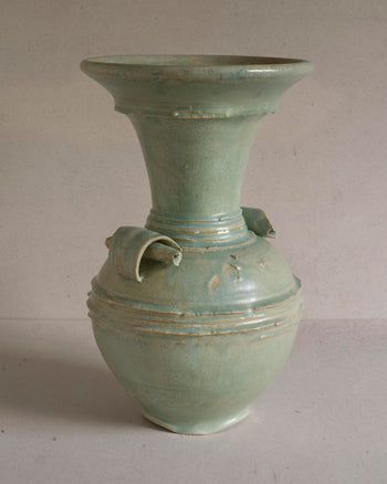 Vase with Curled Handles - Turquoise