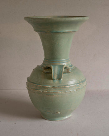 Vase with Curled Handles - Turquoise