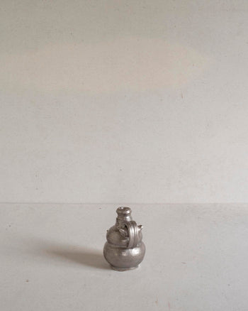 Gourd Bottle with Curled Handle - Silver