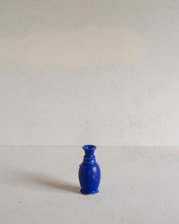 Little Vase with Curled Handle - Lapis