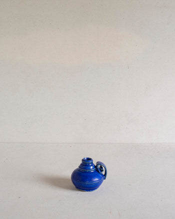 Little Bottle with Curled Handle - Lapis