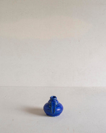 Little Bottle with Curled Handle - Lapis