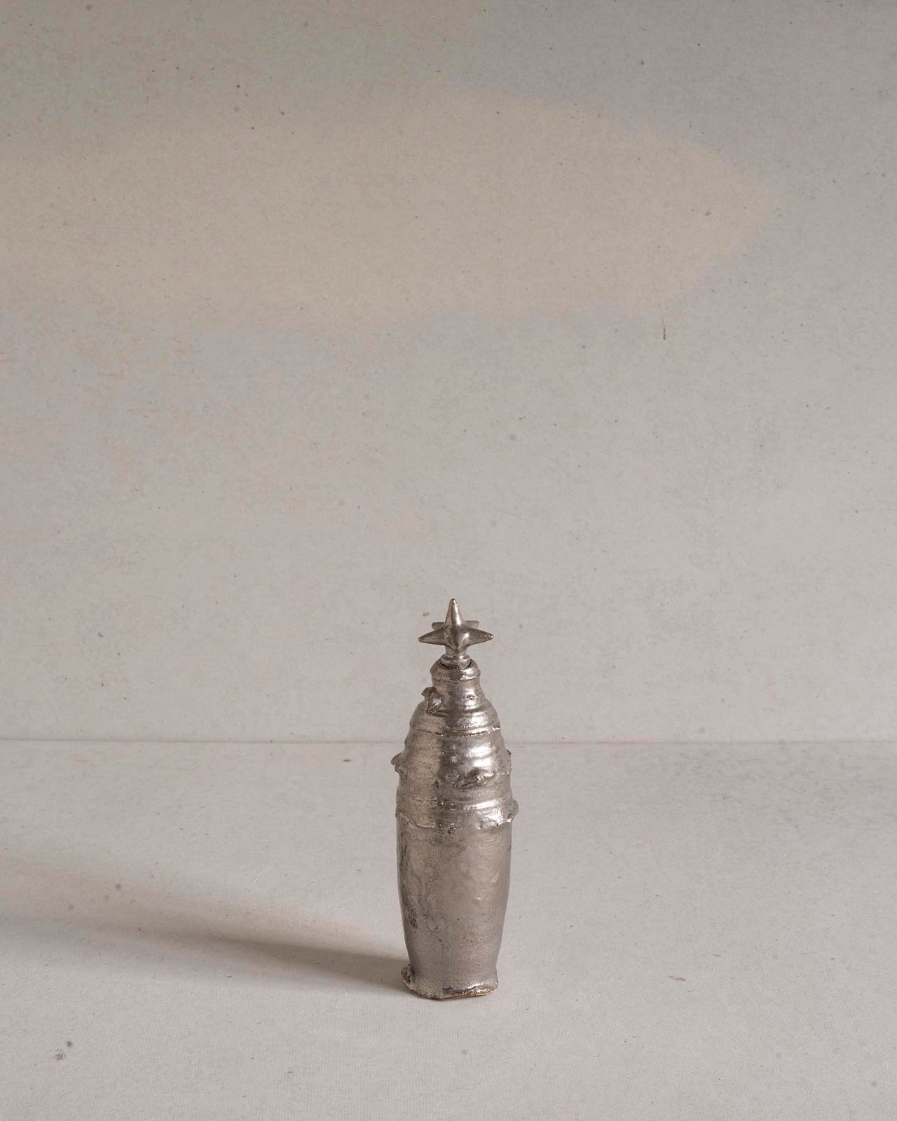 Bottle with Star Stopper - Silver