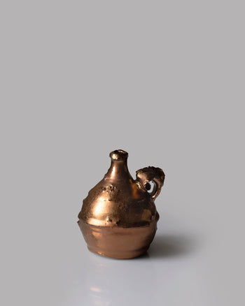 Curl Handled Bottle - Copper Lustre