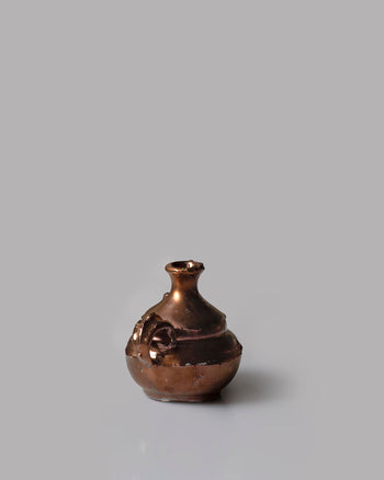 Curl Handled Gourd Bottle - Copper