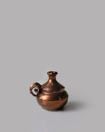 Curl Handled Gourd Bottle - Copper